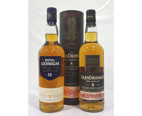 PAIR OF HIGHLAND SINGLE MALTSTwo whiskies from the Highland Region.  One bottle of the Royal Lochnagar 12 Year Old Single Mal