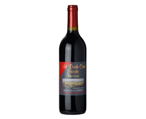 WILD DUCK CREEK ESTATE SPRINGFLAT SHIRAZ 20051 case of Springflat Estate 2005 Vintage from Wild Duck Creek Estate.  75cl.  15