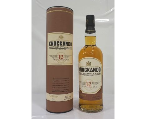 KNOCKANDO 12YOA 12 Year Old Single Malt Scotch Whisky from the much under-appreciated Knockando Distillery on Speyside.  70cl