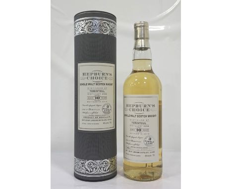 TOMINTOUL 10YO HEPBURN'S CHOICEA single cask bottling from the Hepburn's Choice range.  Tomintoul 10 Year Old Single Malt Sco