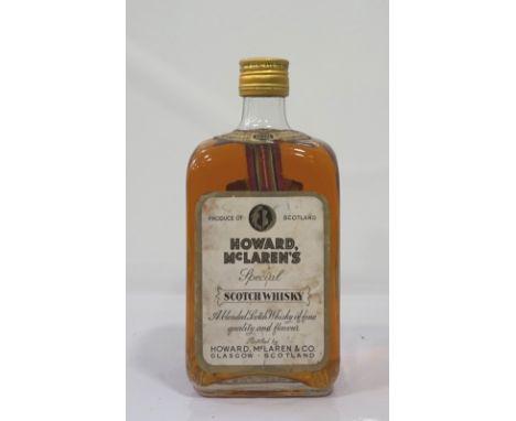 HOWARD, MCLAREN'S SPECIAL SCOTCH WHISKYWe estimate this to be a bottle from the 1960s of Howard, McLarens Special Blended Sco