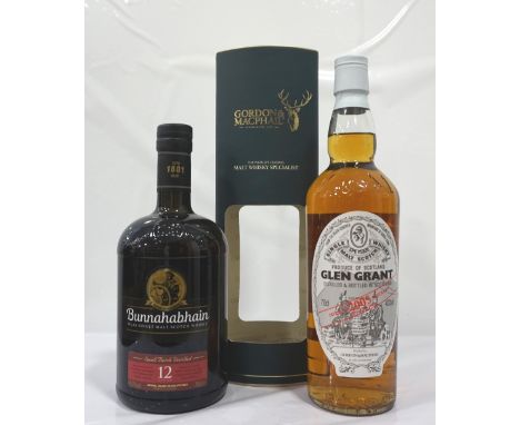 TWO SINGLE MALTSA pair of single malts from contrasting regions.  One bottle of Glen Grant 2005 Vinatge Single Malt Scotch Wh