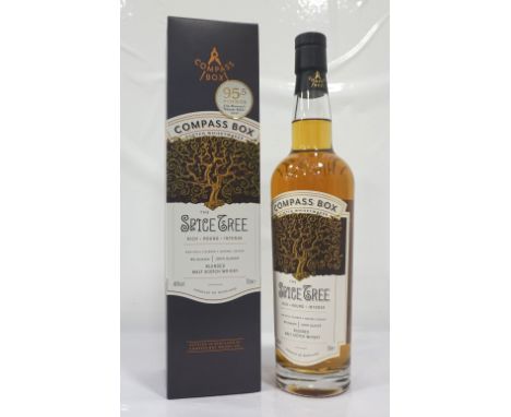 THE SPICE TREE BLENDED MALT Producer Compass Box has always been willing to push at the boundaries of Whisky Regulations and 