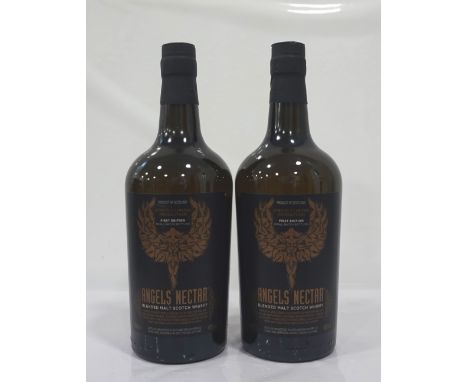 TWO BOTTLES OF ANGELS' NECTAR BLENDED MALTA pair of Angels' Nectar Belnded Malt Scotch Whisky bottled for Highfern Ltd. Indep