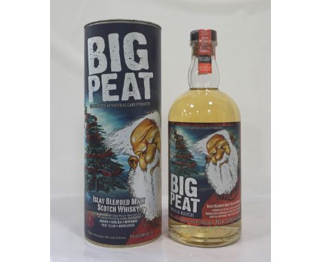 BIG PEAT ISLAY BLENDED MALT SCOTCH WHISKY 2012 CHRISTMASA bottle of the Big Peat Blended Malt Scotch WHisky bottled for Chris