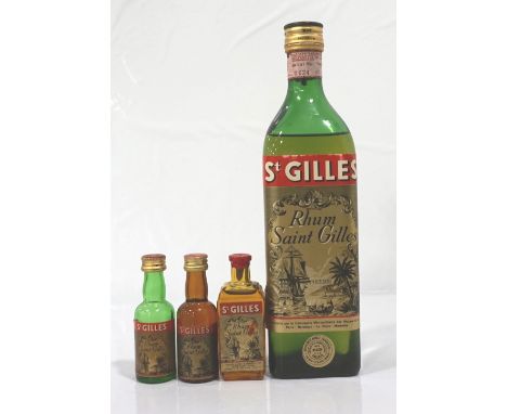 RHUM ST. GILLES CIRCA 1960sA good bottle of vintage Rhum St. Gilles from the French Antilles, bottled by Stock S.p.A. - Tries