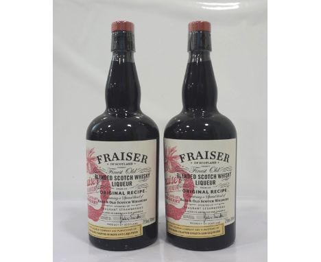 TWO BOTTLES OF FRAISER FINEST OLD SCOTCH WHISKY LIQUEURA pair of bottles from the Leith Liqueur Company of the Fraiser Blende