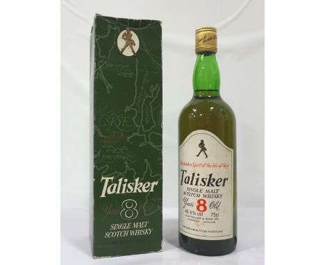 TALISKER 8 YEAR OLD - 1980sA great bottle of the Talisker 8 Year Old Single Malt Scotch Whisky from the 1980s.  75cl.  45.8% 