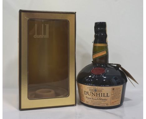 DUNHILL OLD MASTER FINEST SCOTCH WHISKYBeautifully shaped bottle of Blended Scotch Whisky from Dunhill.  75cl.  43% abv.  In 