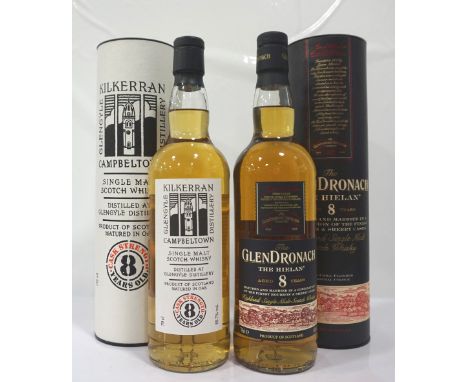 PAIR OF SINGLE MALTSOne bottle of The Glendronach "The Heilan'" 8 Year Old Single Malt Scotch Whisky.  70cl.  46% abv.  In or
