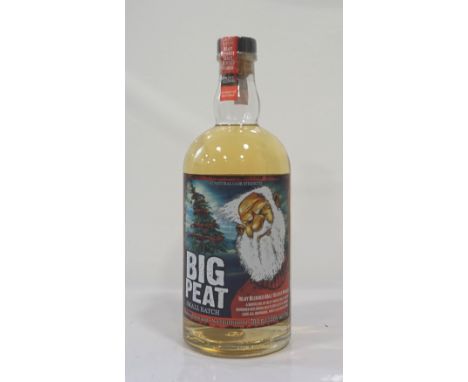 BIG PEAT ISLAY BLENDED MALT SCOTCH WHISKY 2012 CHRISTMASA bottle of the Big Peat Blended Malt Scotch WHisky bottled for Chris