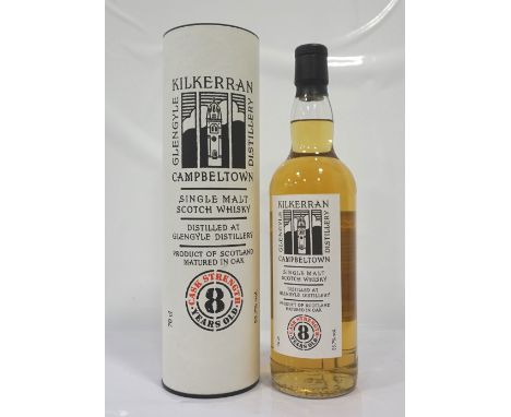 KILKERRAN CASK STRENGTH 8YOA nice bottle of the Kilkerran 8 Year Old Single Malt Scotch Whisky from the Glengyle Distillery i