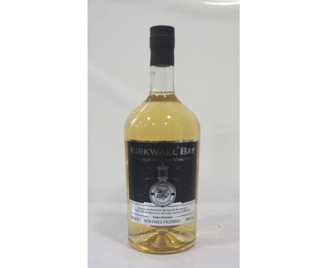 KIRKWALL BAYA bottling of Single Malt Scotch Whisky from the Orkney Islands, That would be Highland Park or Scapa then... 70c