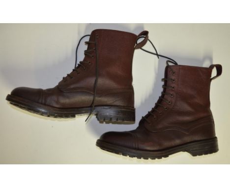 Pair of unused Goodyear Welt leather ankle high walking boots, UK size 10. 
