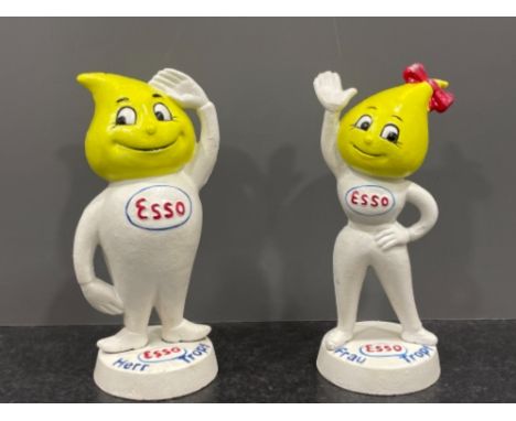 Herr and Frau Esso mascots cast figures 23cms