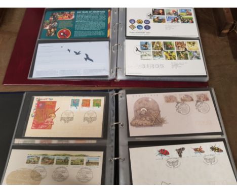 2 albums of vintage first day covers, mixed dates and themes