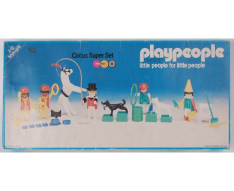 PLAYPEOPLE; An original vintage set of pre-Playmobil ' Playpeople ' by Marx Toys - Circus Super Set, within the original box.