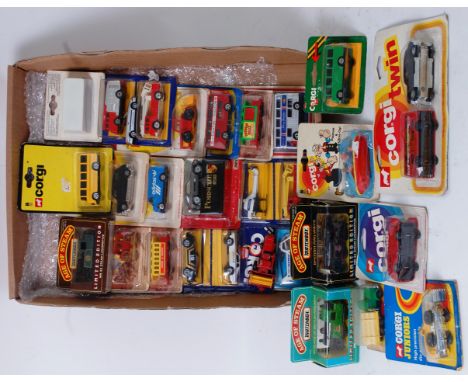 DIECAST; A good selection of assorted carded vintage diecast models - mostly Corgi & Matchbox to include Corgi Juniors, Popey