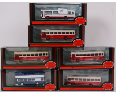 DIECAST BUSES; A collection of 6x EFE Exclusive First Editions diecast 1:76 00 scale model buses. Each within their original 