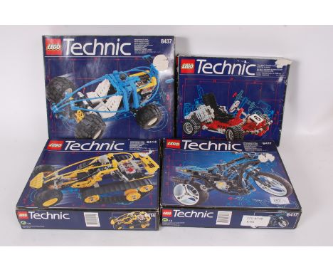 LEGO; 4x vintage Lego Technic sets: 8417, 8414, 8842 & 8437.

PLEASE NOTE; From an extensive private collection of Lego plays