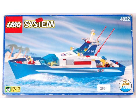 LEGO; An original vintage Lego Seacutter Boat set 4022, within the original box.

PLEASE NOTE; From an extensive private coll