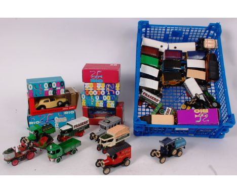 DIECAST; A good selection of assorted vintage loose diecast to include Corgi, Matchbox, Corgi Steam Wagons, and 6x boxed Rio 