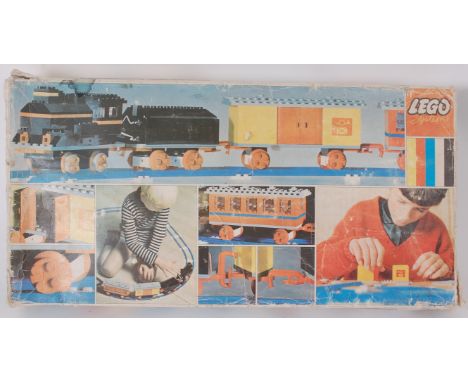 LEGO; An original and vintage Lego set 116 - Trainset, within the original box with original polystyrene internal packaging.
