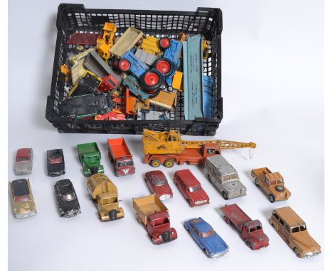 DIECAST; A good mixed lot of assorted vintage diecast to include mostly Corgi, a Spot On Landrover, and various other models.