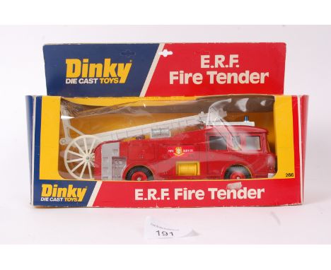 DINKY; An original vintage Dinky Toys diecast model 266 ERF Fire Tender within the original box. 