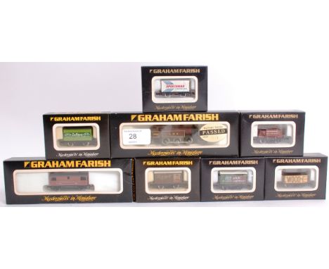 RAILWAYS; Graham Farish N Gauge LMS Maroon livery loco 16389 in original box, along with 7x tenders / carriages, each within 