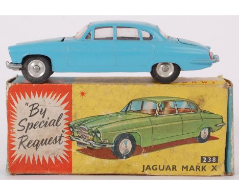 CORGI; An original vintage Corgi Toys 238 diecast model Jaguar Mark X (blue variant), within original box.