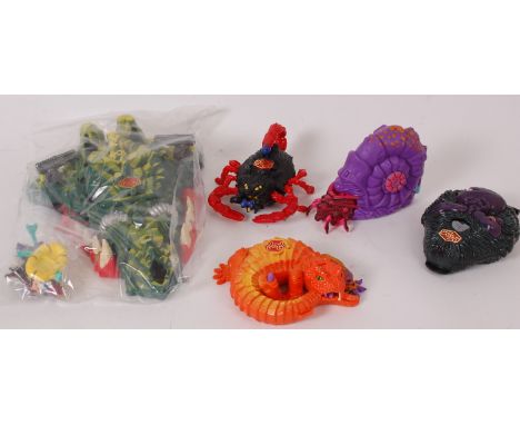 MIGHTY MAX; A collection of 5x vintage original Mighty Max miniature playset toys by Bluebird. Each with a Mighty Max figure.
