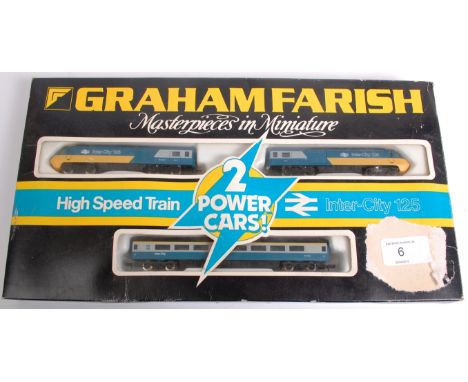 RAILWAYS; An original Graham Farish N Gauge Master Pieces In Miniature Intercity 125 boxed set, consisting of three pieces. S