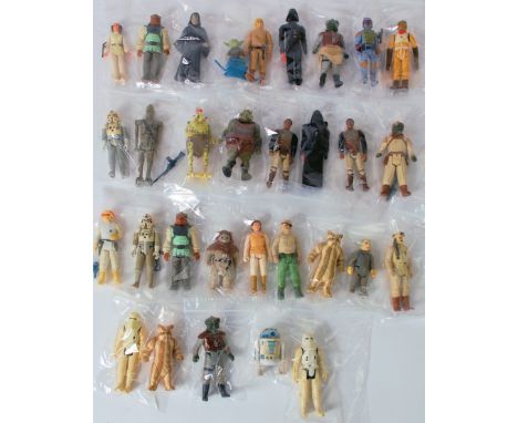 STAR WARS; A collection of approx 30 vintage Star Wars action figures to include; Bossk, Imperial Storm Trooper, Boba Fett, D