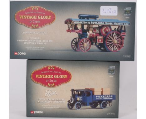 CORGI; 2x original Corgi Vintage Glory Of Steam boxed diecast model sets; 80101 & 80205 each a limited edition. Within the or