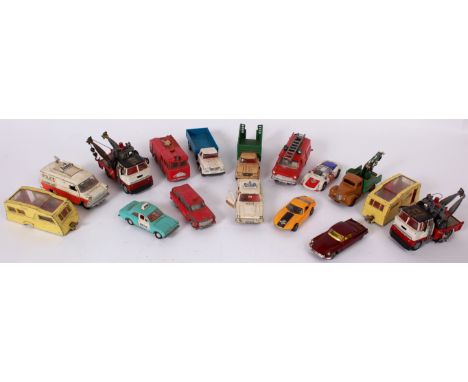 DIECAST; A very good selection of 17x assorted vintage Dinky & Corgi diecast models - comprising of; Corgi Le Dandy, Dinky Na
