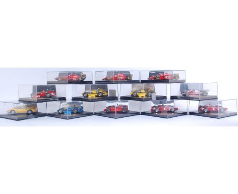 DIECAST; 12x 1:43 scale boxed diecast model cars to include Quartzo, Vitesse, Heritage and others. Each within original displ