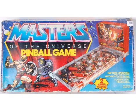 MASTER OF THE UNIVERSE; An original retro vintage Master Of The Universe He-Man Pinball game, within the original box. Made b