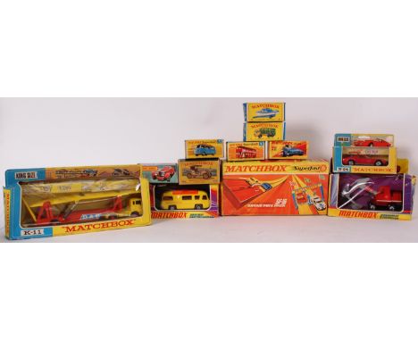MATCHBOX; A collection of vintage Matchbox diecast models - each within the original box, ranging Speedkings, to Superfast. T