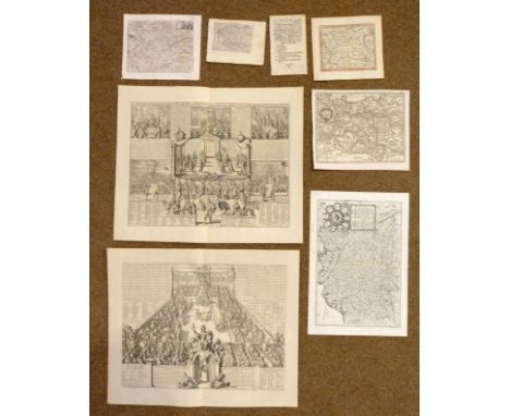 Germany. A mixed collection of twenty-six maps, 17th - 19th century, engraved maps of the country and regional maps, with exa