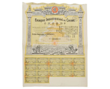 *Bonds and Share Certificates. A group of more than 200 certificates, mid-19th century to early 20th century,  including exam