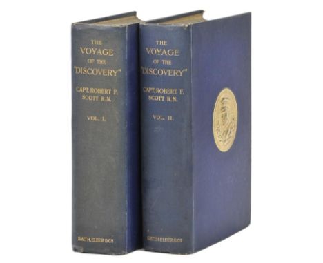 Scott (Captain Robert F.). The Voyage of the 'Discovery', 2 volumes (volume I 1st edition, volume II 2nd impression), 1905, p