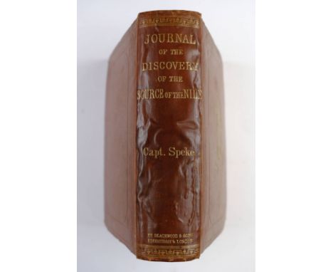 Speke (John Hanning). Journal of the Discovery of the Nile, 1st edition, 1863, portrait frontispiece, two folding maps contai