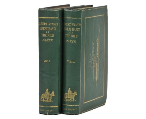 Baker (Samuel White). The Albert N'Yanza, Great Basin of the Nile and Explorations of the Nile Sources, 2 volumes, 1st editio