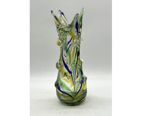 A vintage Murano art glass vase.