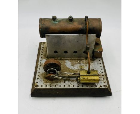 A hand-built live steam engine