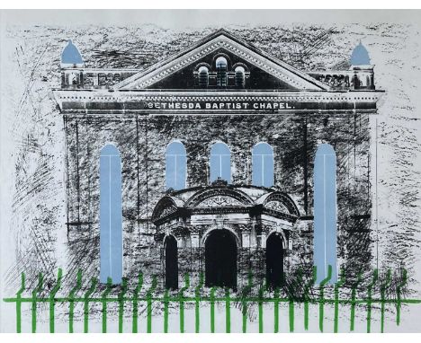 ‡ JOHN PIPER (British 1903-1992) lithograph - entitled verso 'Bethesda Baptist Chapel, Swansea', 53 x 69cmsProvenance: privat
