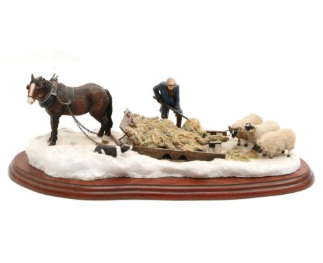 Border Fine Arts James Herriot Studio Collection 'Emergency Rations' (Horse, farmer and sheep), model No. A2140 by Ray Ayres,
