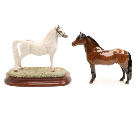 Border Fine Arts 'Welsh Mountain Pony' (Style Three), model No. B0534A, on wood base, with certificate; together with a Beswi