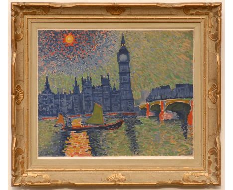 ANDRE DERAIN 'Westminster', lithograph, printed by Mourlot, 1972, 45cm x 55cm, framed and glazed.
